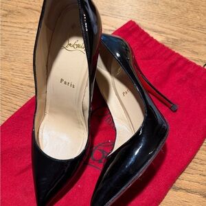 Christian Louboutin Black Patent Stiletto Pumps
